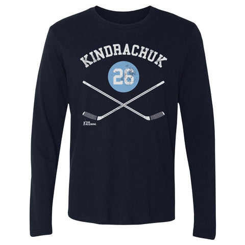 Orest Kindrachuk T-Shirt – Pittsburgh Hockey Tee | Cotton Crewneck Long Sleeve Men's Long Sleeve T-Shirt - YinzerShop