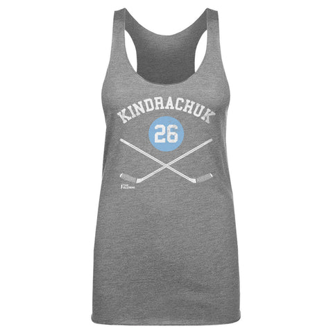 Orest Kindrachuk Tank Top – Slim Fit Tri Color Athletic Shirt | Pittsburgh Sportswear Women's Tank Top - YinzerShop