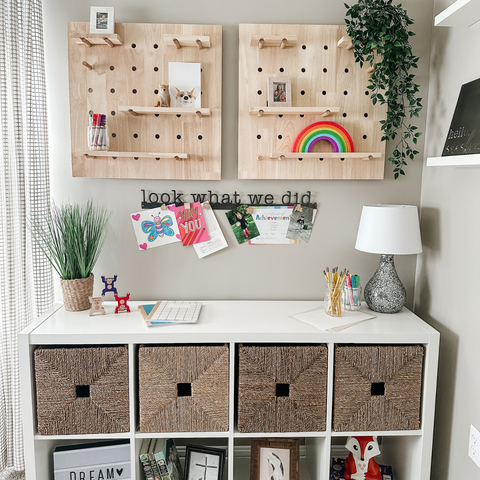 'Look What We Did' Magnetic Bar (typewriter font)