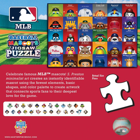 MLB Mascots Puzzle - 100 Piece Jigsaw For Kids | MasterPieces Art By S. Preston