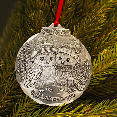 Owl Be There Ornament – Handcrafted American Made Friendship Gift for Holiday Tree - YinzerShop