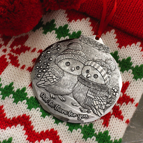 Owl Be There Ornament – Handcrafted American Made Friendship Gift for Holiday Tree - YinzerShop