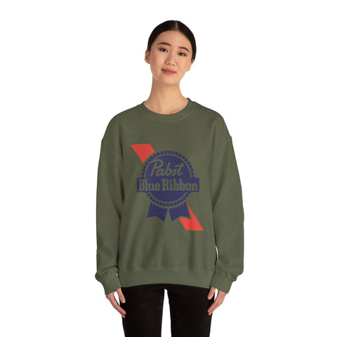 Pabst Blue Ribbon - Heavy Blend™ Crewneck Sweatshirt Sweatshirt - YinzerShop