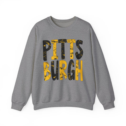 Painted Pittsburgh - Heavy Blend™ Crewneck Sweatshirt Sweatshirt - YinzerShop