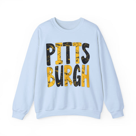 Painted Pittsburgh - Heavy Blend™ Crewneck Sweatshirt Sweatshirt - YinzerShop