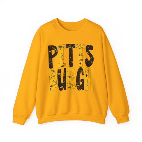 Painted Pittsburgh - Heavy Blend™ Crewneck Sweatshirt Sweatshirt - YinzerShop