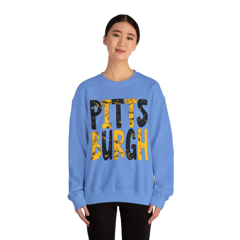 Painted Pittsburgh - Heavy Blend™ Crewneck Sweatshirt Sweatshirt - YinzerShop