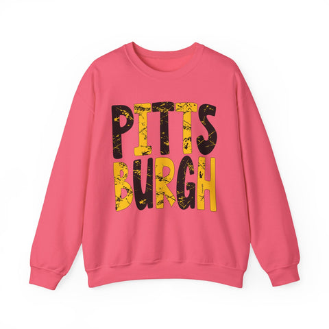 Painted Pittsburgh - Heavy Blend™ Crewneck Sweatshirt Sweatshirt - YinzerShop