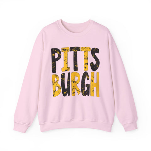 Painted Pittsburgh - Heavy Blend™ Crewneck Sweatshirt Sweatshirt - YinzerShop