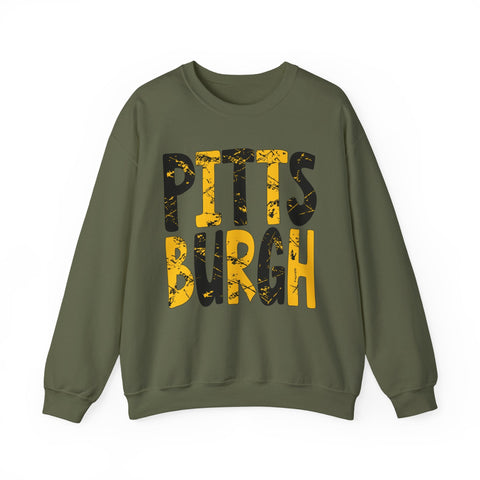 Painted Pittsburgh - Heavy Blend™ Crewneck Sweatshirt Sweatshirt - YinzerShop