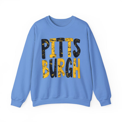Painted Pittsburgh - Heavy Blend™ Crewneck Sweatshirt Sweatshirt - YinzerShop