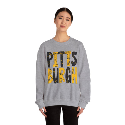 Painted Pittsburgh - Heavy Blend™ Crewneck Sweatshirt Sweatshirt - YinzerShop