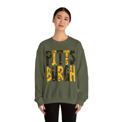 Painted Pittsburgh - Heavy Blend™ Crewneck Sweatshirt Sweatshirt - YinzerShop