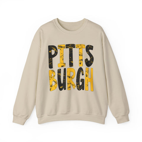 Painted Pittsburgh - Heavy Blend™ Crewneck Sweatshirt Sweatshirt - YinzerShop