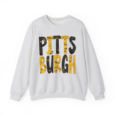 Painted Pittsburgh - Heavy Blend™ Crewneck Sweatshirt Sweatshirt - YinzerShop