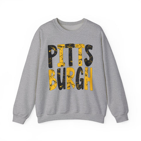 Painted Pittsburgh - Heavy Blend™ Crewneck Sweatshirt Sweatshirt - YinzerShop