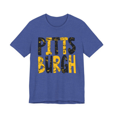 Painted Pittsburgh T-Shirt - Premium Printed Tee | Soft Cotton Short Sleeve Tee T-Shirt - YinzerShop