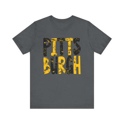 Painted Pittsburgh T-Shirt - Premium Printed Tee | Soft Cotton Short Sleeve Tee T-Shirt - YinzerShop