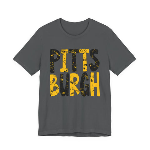 Painted Pittsburgh T-Shirt - Premium Printed Tee | Soft Cotton Short Sleeve Tee T-Shirt - YinzerShop