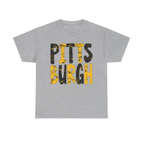 Painted Pittsburgh - Unisex Heavy Cotton Tee T-Shirt - YinzerShop