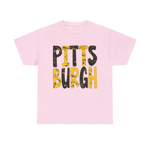 Painted Pittsburgh - Unisex Heavy Cotton Tee T-Shirt - YinzerShop