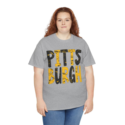 Painted Pittsburgh - Unisex Heavy Cotton Tee T-Shirt - YinzerShop