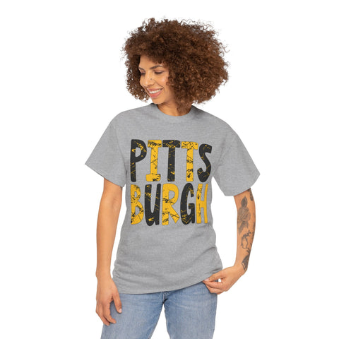 Painted Pittsburgh - Unisex Heavy Cotton Tee T-Shirt - YinzerShop