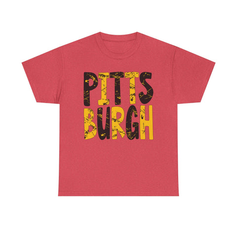 Painted Pittsburgh - Unisex Heavy Cotton Tee T-Shirt - YinzerShop
