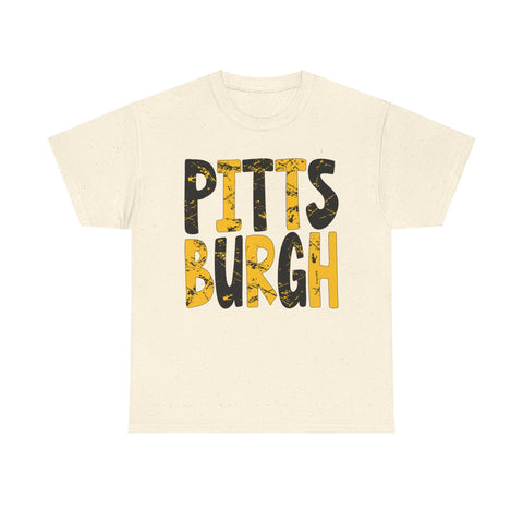 Painted Pittsburgh - Unisex Heavy Cotton Tee T-Shirt - YinzerShop