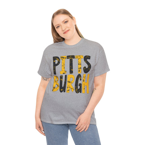 Painted Pittsburgh - Unisex Heavy Cotton Tee T-Shirt - YinzerShop