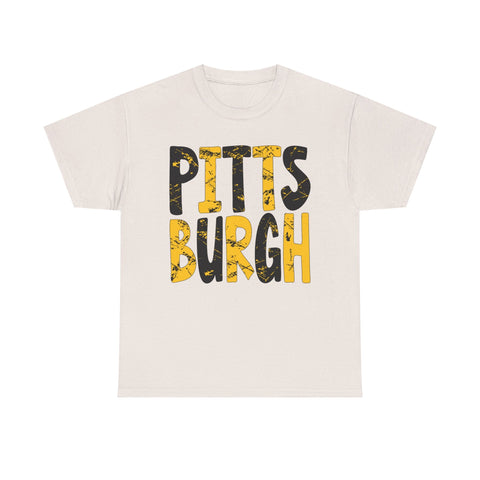 Painted Pittsburgh - Unisex Heavy Cotton Tee T-Shirt - YinzerShop