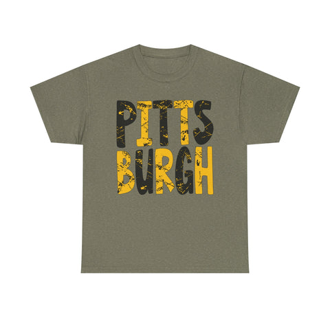 Painted Pittsburgh - Unisex Heavy Cotton Tee T-Shirt - YinzerShop