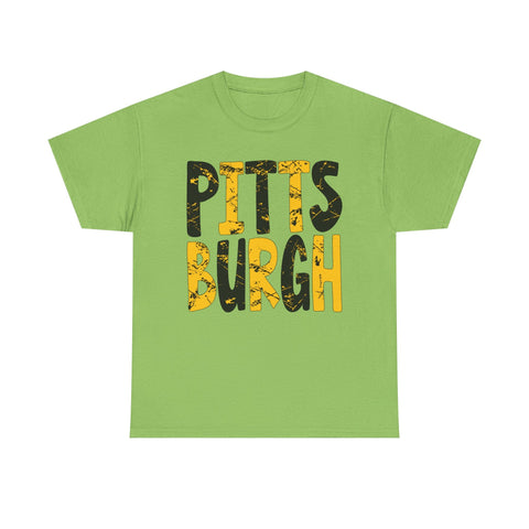 Painted Pittsburgh - Unisex Heavy Cotton Tee T-Shirt - YinzerShop