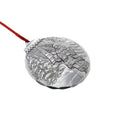 Patriotic Santa Ornament – Handcrafted USA Artisan Holiday Decor with Etched Aluminum - YinzerShop