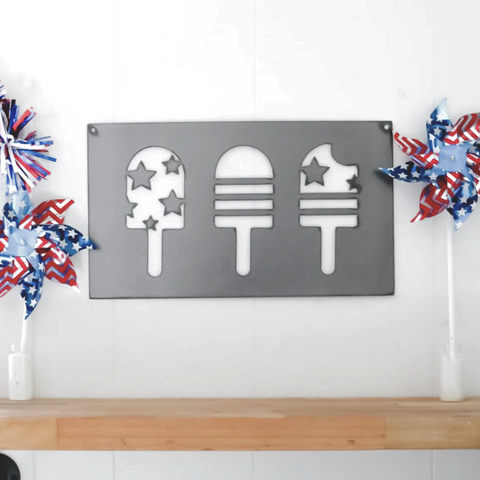 Patriotic Popsicle Wall Decor