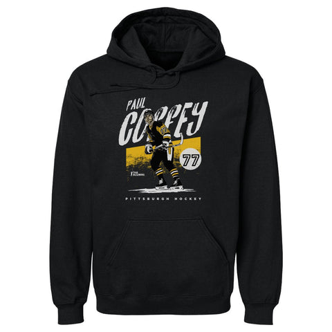 Paul Coffey Hoodie - Pittsburgh Hockey Hooded Sweatshirt | Digital Print, Regular Fit Men's Hoodie - YinzerShop