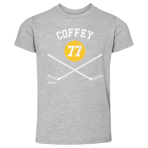 Paul Coffey T-Shirt - Kids Crewneck Cotton Short Sleeve Pittsburgh Hockey Shirt Kids Toddler T-Shirt - YinzerShop