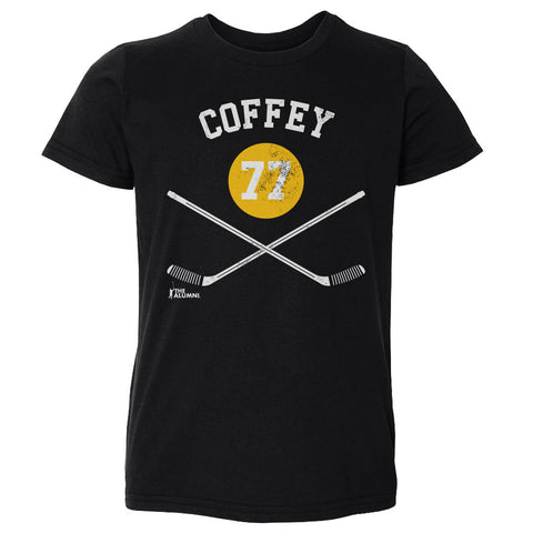 Paul Coffey T-Shirt - Kids Crewneck Cotton Short Sleeve Pittsburgh Hockey Shirt Kids Toddler T-Shirt - YinzerShop