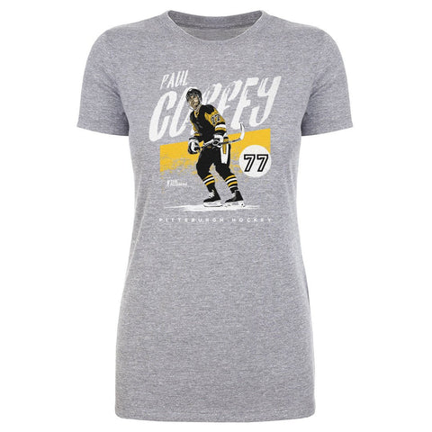 Paul Coffey T-Shirt - Pittsburgh Grunge Cotton Crewneck Shirt | 500 LEVEL Apparel Women's T-Shirt - YinzerShop