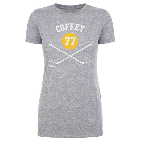 Paul Coffey T-Shirt – Pittsburgh Hockey Shirt With 77 Sticks Graphic Tee Women's T-Shirt - YinzerShop