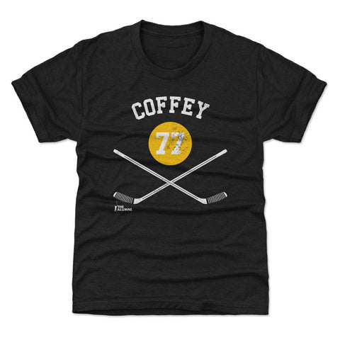 Paul Coffey T-Shirt – Pittsburgh Hockey Shirt With Hockey Sticks Graphic Tee Kids T-Shirt - YinzerShop