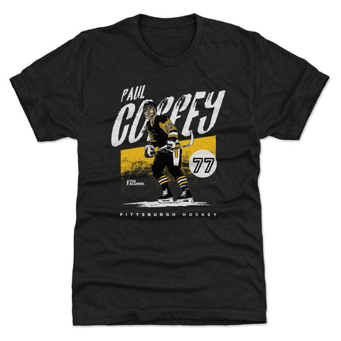 Paul Coffey T-Shirt – Slim Fit Crewneck Short Sleeve Pittsburgh Sports Shirt Men's Premium T-Shirt - YinzerShop