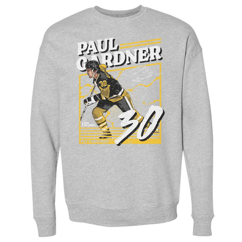 Paul Gardner Crewneck Sweatshirt - Long Sleeve Cotton Polyester Blend Pittsburgh Power Men's Crewneck Sweatshirt - YinzerShop