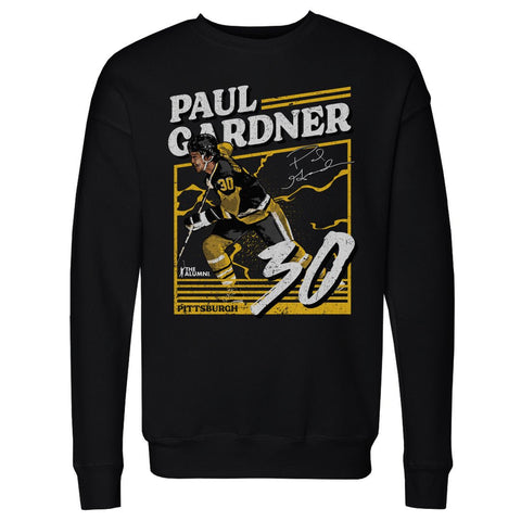 Paul Gardner Crewneck Sweatshirt - Long Sleeve Cotton Polyester Blend Pittsburgh Power Men's Crewneck Sweatshirt - YinzerShop