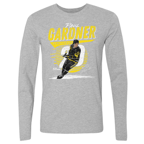 Paul Gardner T-Shirt - Pittsburgh Comet Long Sleeve Cotton Crewneck Tee Men's Long Sleeve T-Shirt - YinzerShop