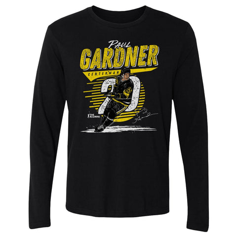 Paul Gardner T-Shirt - Pittsburgh Comet Long Sleeve Cotton Crewneck Tee Men's Long Sleeve T-Shirt - YinzerShop