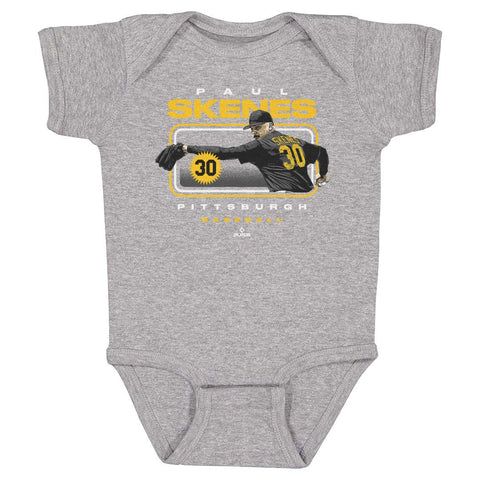 Paul Skenes Baby Bodysuit - Midweight Cotton One-Piece | Digital Print Infant Wear Kids Baby Onesie - YinzerShop