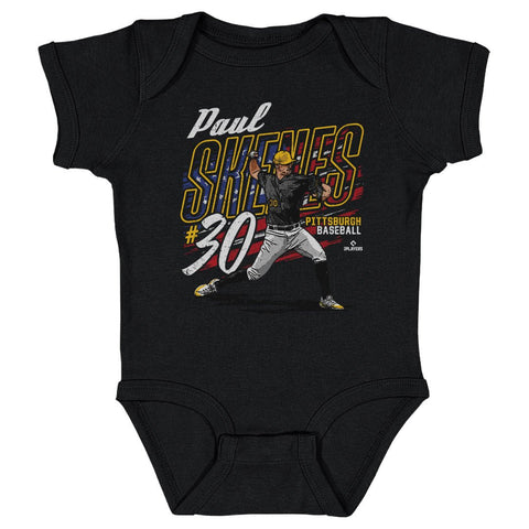Paul Skenes Baby Bodysuit – Pittsburgh American Flag Cotton Infant One-Piece Kids Baby Onesie - YinzerShop