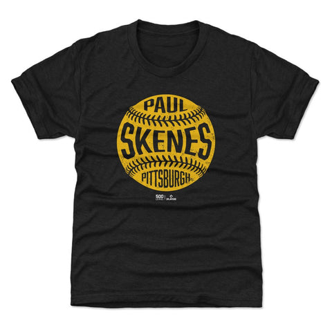 Paul Skenes Baseball Shirt - Vintage Kids Crewneck T-Shirt | Lightweight Cotton Polyester Kids T-Shirt - YinzerShop