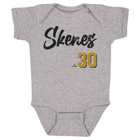 Paul Skenes Bodysuit - Heather Gray Baby One-Piece | Soft Cotton Baby Clothes Kids Baby Onesie - YinzerShop